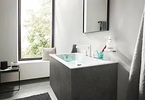 Дозатор для жидкого мыла Hansgrohe AddStoris белый матовый 41745700 Дозатор для жидкого мыла Hansgrohe AddStoris белый матовый 41745700, 3