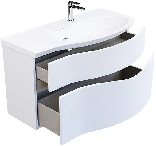 Тумба под умывальник подвесная Kerama Marazzi Riva 100 R белый RV.100Rh\WHT.M Тумба под умывальник подвесная Kerama Marazzi Riva 100 R белый RV.100Rh\WHT.M