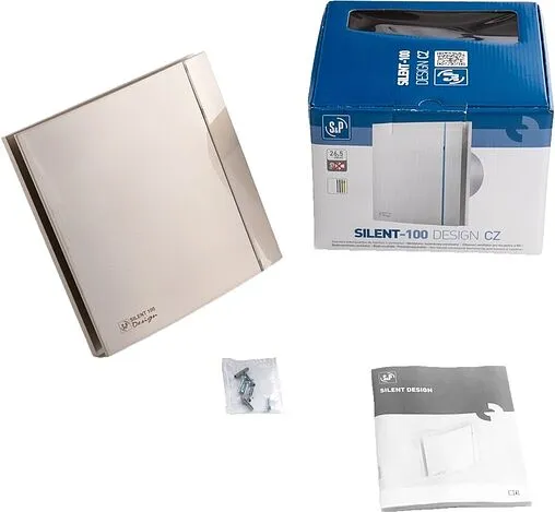 Вентилятор вытяжной Soler & Palau SILENT-100 CZ CHAMPAGNE DESIGN 4C Вентилятор вытяжной Soler & Palau SILENT-100 CZ CHAMPAGNE DESIGN 4C