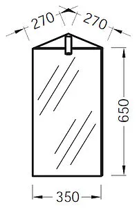 Шкаф-зеркало Jacob Delafon Odeon Up белый EB870-NF, 2