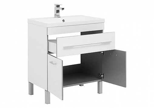 Тумба под умывальник напольная Aquanet Верона 75 белый 00182706
