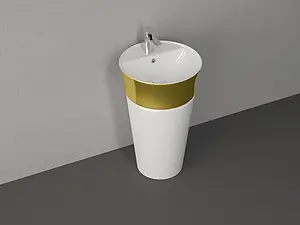 Раковина ISVEA Azur 51 золото/белый 10SYS1002SV, 3