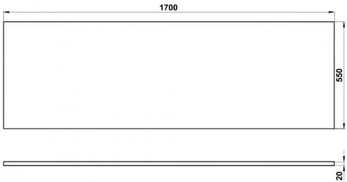 Панель для ванны фронтальная Cersanit Nature 170 белый 64256