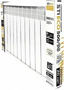 Радиатор алюминиевый 12 секций STI ECO RUS AL 500/100 Радиатор алюминиевый 12 секций STI ECO RUS AL 500/100, 4