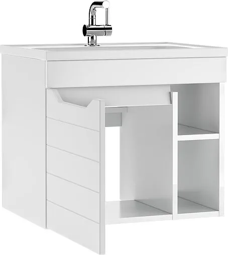 Тумба под умывальник подвесная Айсберг Absolute 60 белый DA6703T