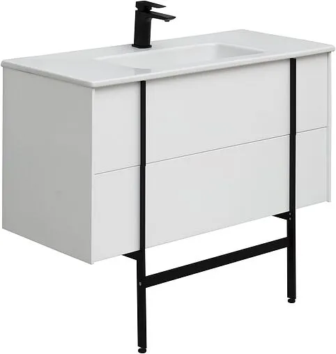 Тумба-умывальник подвесной Allen Brau Reality 100 белый 1.32007.WM+