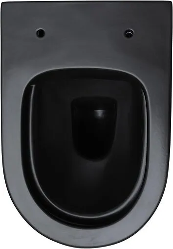 Унитаз подвесной безободковый Aquanet Cetus-BW Rimless черный матовый CETUS-BW