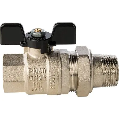 Кран шаровый с американкой 1"в x 1"н Stout SVB-0007-000025