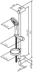 Душевая стойка Am.Pm Spirit хром F0170064 Душевая стойка Am.Pm Spirit хром F0170064, 2