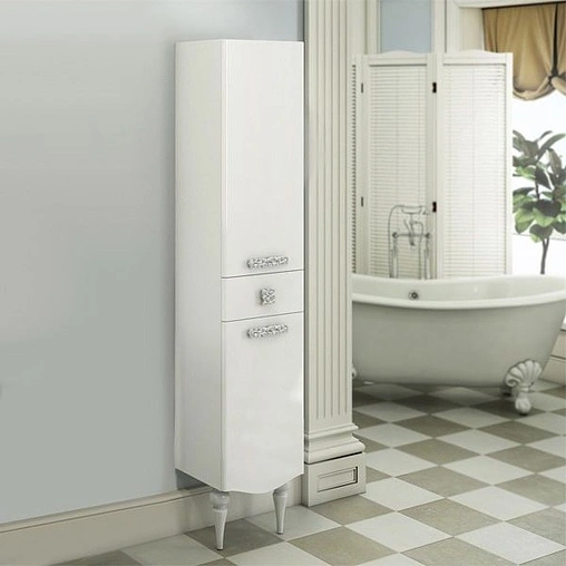 Шкаф-пенал напольный Comforty Монако 40L белый 00004140124CF