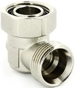 Вентиль для нижнего подключения запорный угловой ¾"ек x ¾"ек Uni-Fitt 195N3300 Вентиль для нижнего подключения запорный угловой ¾"ек x ¾"ек Uni-Fitt 195N3300, 1