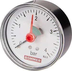 Манометр аксиальный Rommer 50 мм 4 бар ¼&quot; RIM-0007-630408, 3