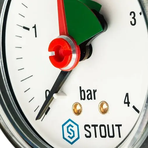 Манометр радиальный Stout 63мм 4 бар ¼&quot; SIM-0008-630408