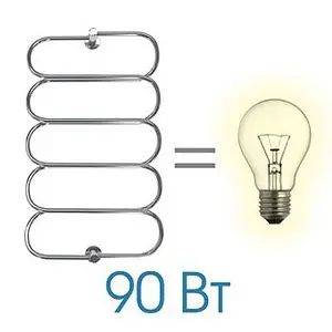 Полотенцесушитель электрический лесенка Energy Aura 1000х600 полированная сталь Полотенцесушитель электрический лесенка Energy Aura 1000х600 полированная сталь, 4