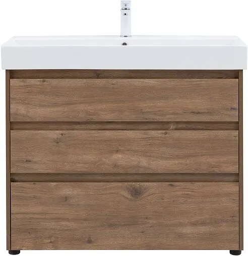 Тумба под умывальник напольная Aquanet Nova Lite 100 дуб рустикальный 00302480