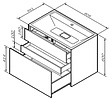 Тумба-умывальник подвесная Am.Pm Inspire 2.0 80 белый M50AFHX0803WM+