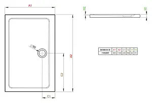 Поддон для душа Radaway Doros D80x110 SDRD1180-01, 3