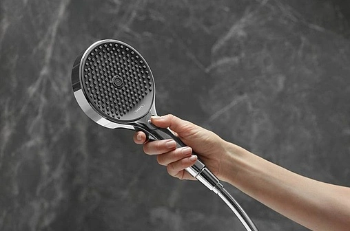 Душевая стойка Hansgrohe Rainfinity 130 3jet 90см хром/графит 27671000