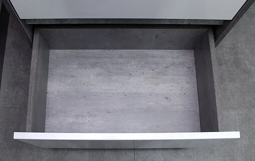 Тумба под умывальник напольный Домино Karlo 60 белый/бетон DK5314T