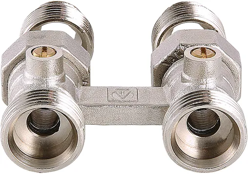Узел нижнего подключения радиатора прямой ¾&quot;ек x ¾&quot;ек (½&quot;н) Valtec VT.345K.N.E04