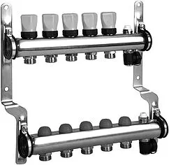 Группа коллекторная без расходомеров 5 отводов 1"в/в x ¾"ек Meibes M1794125 Группа коллекторная без расходомеров 5 отводов 1"в/в x ¾"ек Meibes M1794125