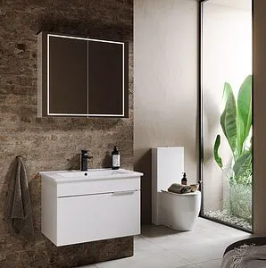 Шкаф-зеркало Aqwella Simplex 80 белый SLX0408 Шкаф-зеркало Aqwella Simplex 80 белый SLX0408, 3