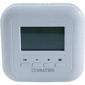 Проводной комнатный терморегулятор НО/НЗ 230В с интерфейсом связи RS-485 Valtec белый VT.AC801.0, 3