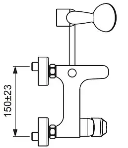 Смеситель для ванны Vidima Balance хром BA267AA Смеситель для ванны Vidima Balance хром BA267AA, 5