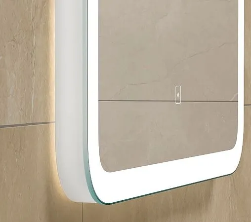 Зеркало с подсветкой Continent Lacio Led 60x80 белый ЗЛП509