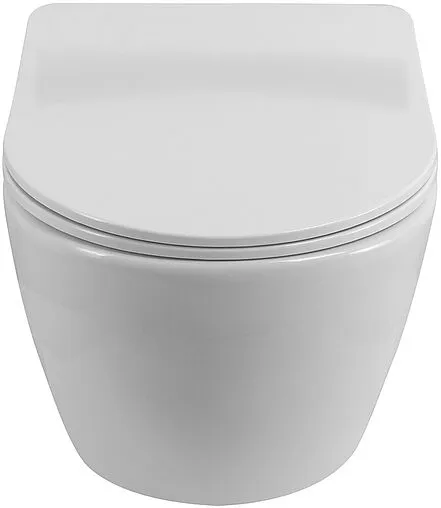 Унитаз подвесной безободковый BelBagno Uno белый BB7006CHR/SC Унитаз подвесной безободковый BelBagno Uno белый BB7006CHR/SC