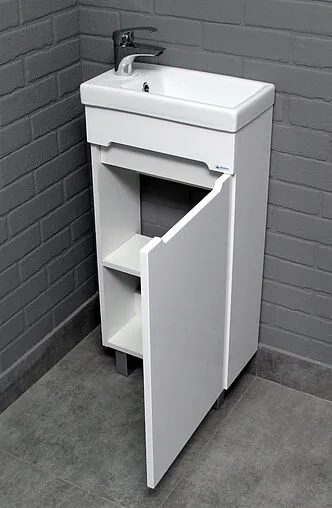 Тумба под умывальник напольная Айсберг Como 40 белый DA2504T