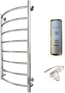 Полотенцесушитель электрический лесенка Тругор Пэк сп 5 100х40 32 мм полированная сталь Полотенцесушитель электрический лесенка Тругор Пэк сп 5 100х40 32 мм полированная сталь, 3