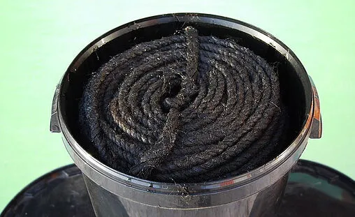 Канат смоляной (каболка) 10-12 мм ведро 12,5л (10кг)