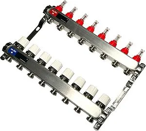 Группа коллекторная с расходомерами 8 отводов 1&quot;в/в x ¾&quot;ек Uni-fitt TECHNO 450W4308, 5