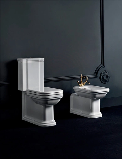 Биде напольное Kerasan Waldorf белый 4120K1bi/cr*1