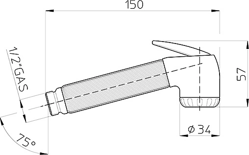 Гигиенический душ Bossini Nikita хром B00650.030