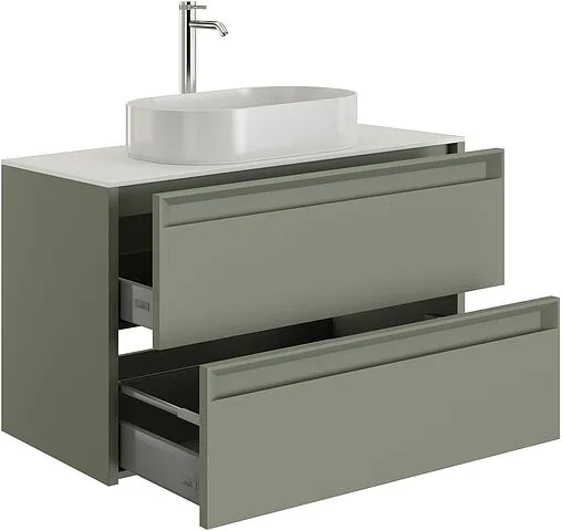 Тумба-умывальник подвесной Allen Brau Fantasy 2.0 100 олива 1.11003.CGM 2.0+