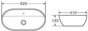 Раковина BelBagno 82 белый BB1347 Раковина BelBagno 82 белый BB1347, 2