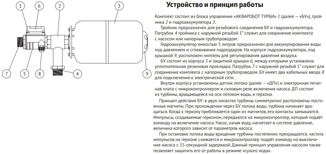 Комплексное решение UniPump АКВАРОБОТ ТУРБИ 15364