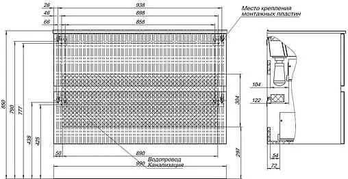 Тумба под умывальник Aquanet Джейн 100 маренго 00313304