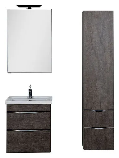 Шкаф-зеркало Aquanet Эвора 60 R дуб антик 00182996 Шкаф-зеркало Aquanet Эвора 60 R дуб антик 00182996