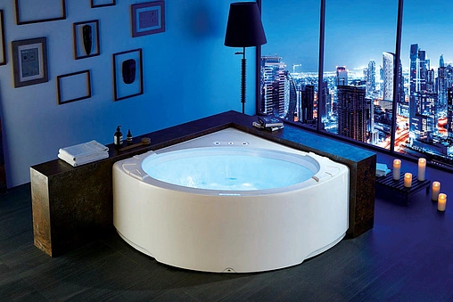 Ванна акриловая с гидромассажем Gemy 155x155 G9252