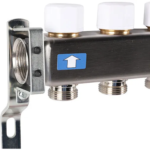 Группа коллекторная с расходомерами 11 отводов 1&quot;в/в x ¾&quot;ек Rommer RMS-1200-000011