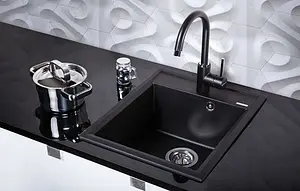 Мойка кухонная Omoikiri Daisen 42-BL черный 4993606 Мойка кухонная Omoikiri Daisen 42-BL черный 4993606, 4