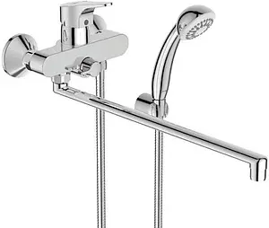 Смеситель для ванны с длинным изливом Vidima Next хром BA403AA Смеситель для ванны с длинным изливом Vidima Next хром BA403AA, 1