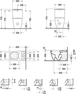 Унитаз-компакт Duravit ME by Starck белый 2170090000+0938100005 Унитаз-компакт Duravit ME by Starck белый 2170090000+0938100005, 2