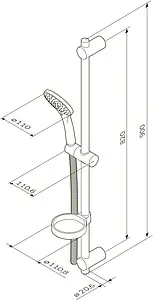 Душевая стойка Am.Pm Spirit хром F0170000 Душевая стойка Am.Pm Spirit хром F0170000, 3