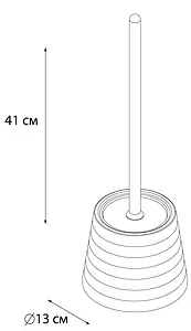 Ёршик для унитаза Fixsen Glady белый FX-33-02, 2