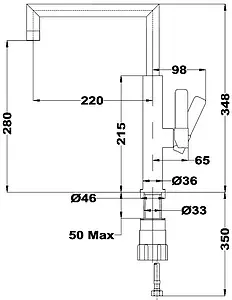Смеситель для кухни Teka FOT 990 хром 116030028, 2