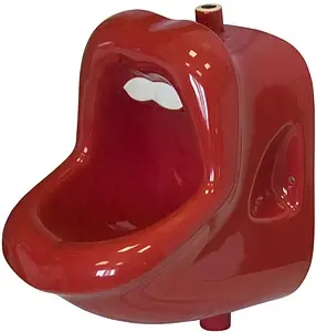 Писсуар с внешним подводом воды Sanita Luxe Love is Red красный PS/Kiss/Mech/RED.G/S1, 1